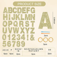 BEISHIDA 116 PCS A-Z DIY Letter Custom Banner Birthday Party Decor – Fun for Kids & Family - Glitter Champagne - image 2
