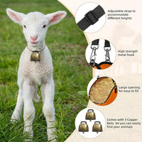 3 PCS Goat Hay Feeder,Hay Bags for Horses,Goats,Donkeys with Reinforced Oxford Fabric and High Strength Metal Clasp,Horse Feeding Supplies with Adjustable Strap for Easy Hanging (2Orange+1Black)