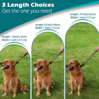 Heavy Duty Short Dog Leash - Army Green / 24 Inch - image 4