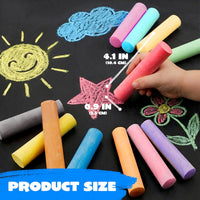 JOYIN 160 PCS Sidewalk Chalks Set-16 Colors Non-Toxic Washable Jumbo - 224 - image 3