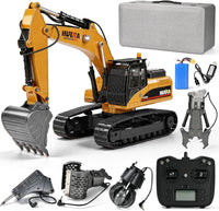 kolegend 1:14 RC Excavator 25 Channel 4 in 1 Construction Toys - Yellow