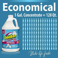 OdoBan Disinfectant Concentrate and Odor Eliminator, Made in the USA, Cotton Breeze Scent, 2 Gallons