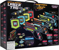 Squad Hero Rechargeable Laser Tag 360° Sensors + LCDs, Set of 4