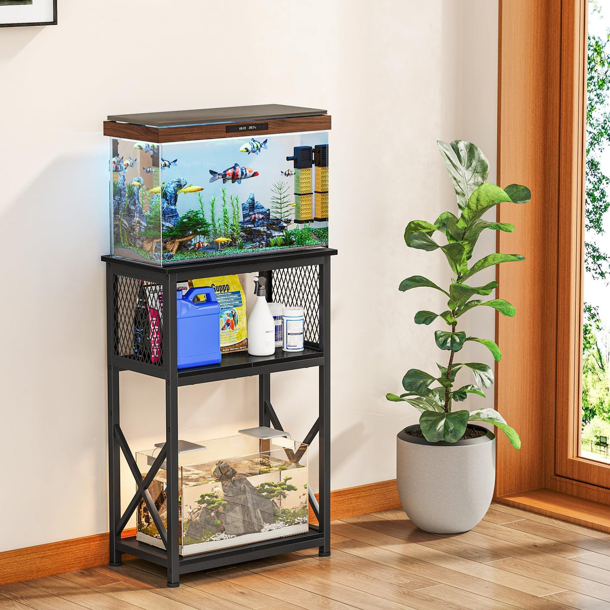 Snughome 10 Gallon Aquarium Stand - Black - image 3