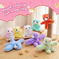 Liliful 8 Pack Kids Plush Gifts Stuffed Animal Slap Bracelets - Cat - image 3