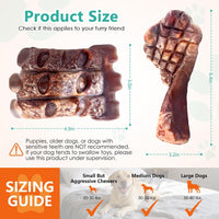 Fuufome Tough Dog Chew Toys for Medium & Large Aggressive Chewers - Grilled color - image 3
