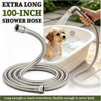Dog Shower Attachment Metal - Gray / 3/4" Outdoor Faucet Adapter - image 4