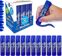 Kwik Stix solid tempera paint sticks, 12 pack in light blue, twist-up washable paint