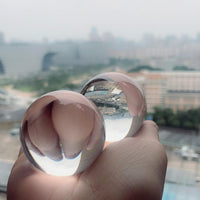 DSJUGGLING two clear acrylic 55 mm contact juggling balls for beginners - view 4