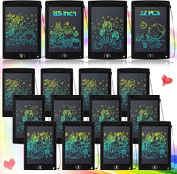 Zhehao LCD writing tablets for kids, 32 colorful 8.5 inch erasable doodle boards - view 6