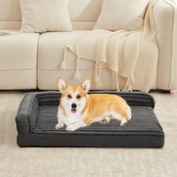 Orthopedic Dog Bed for Large Dogs - 30"L x 20"W x 6"Th / Dark Gray - image 2