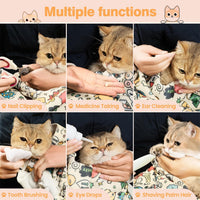 27.6" Cat Grooming Wrap Cat Wrap for Cutting Nails L – Essentials for Cats - L-27.6inch (within 15lbs) / #B1 - image 4