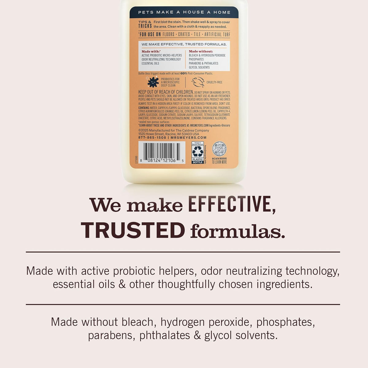 Mrs. MEYER'S CLEAN DAY Pet Stain & Odor Fighter - Orange Blossom (Pack of 6) / 16 Fl Oz (Pack of 6) - image 2