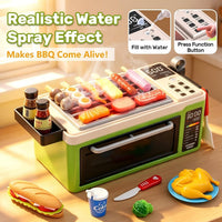 CUTE STONE Microwave Toys & Oven Playset with Cool Mist Spray Sound - Green - image 2