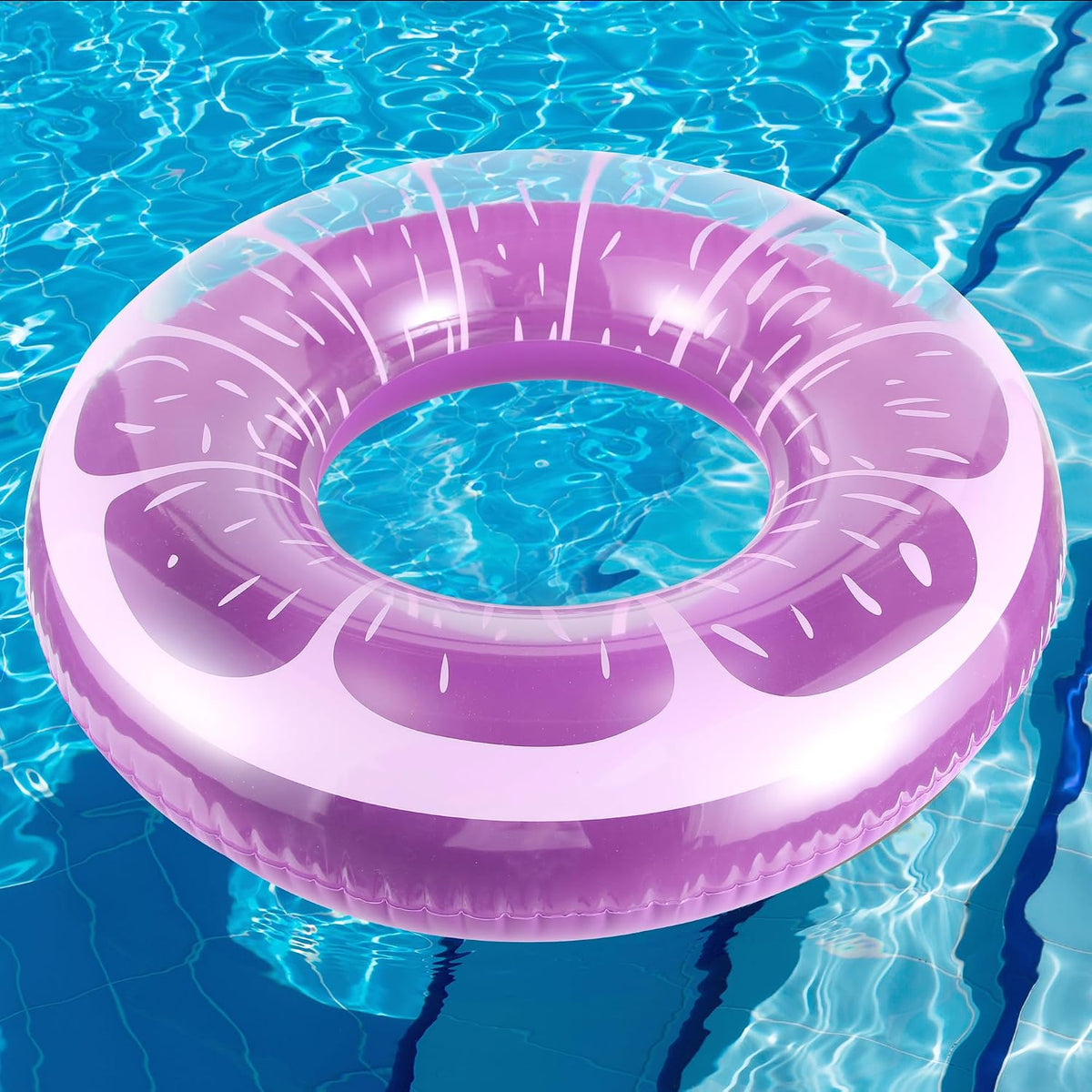 FindUWill Pool Floats Kids, Pool Swim Tubes Rings - Grape Purple - image 4