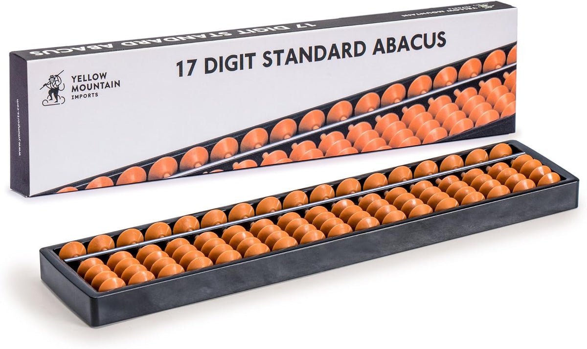 YMI Soroban Japanese Abacus, 13 Column, Montessori Math Tool - 10.5 inch