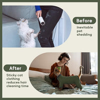 PUMYPOREITY Sticky Hair Cat Clothes, Prevent Hair Loss Cat Pajamas, Soft Cat Sweaters for Cats Only, Cat Hair Sticky Onesie, Cat Recovery Suit After Surgery, Green, XL