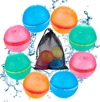 6 PCS Reusable Water Balloons - 8 Pcs
