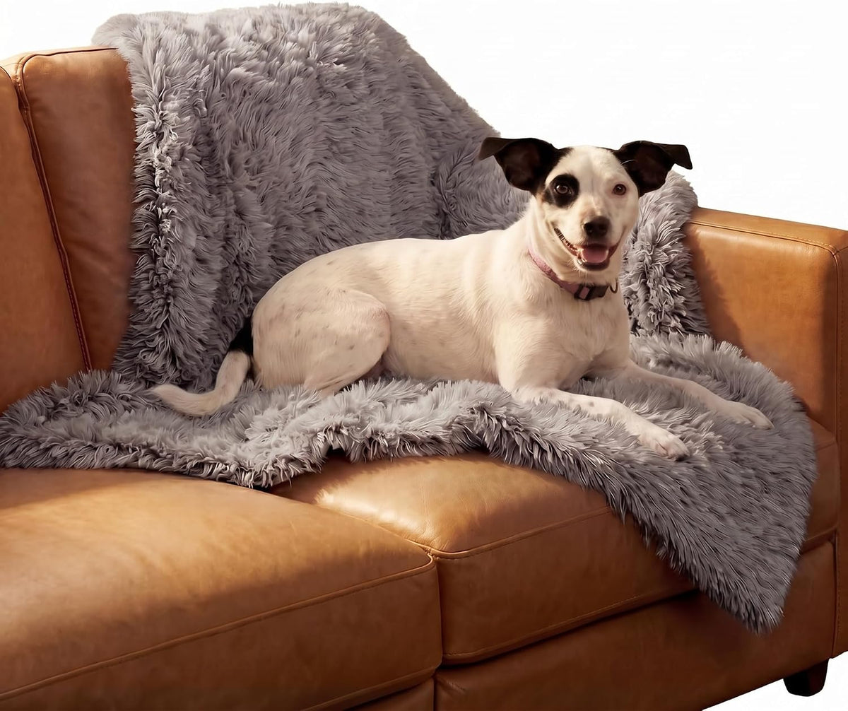 Furhaven Waterproof Throw Blanket for Dogs & Indoor Cats - Gray / Medium