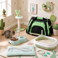 Eccliy 10 Pcs Kitten Starter Kit for Indoor - Classic / Medium / Green White - image 3