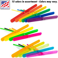 Aero Props plastic flying helicopter hand spinners in mixed colors, 10 pack - view 2