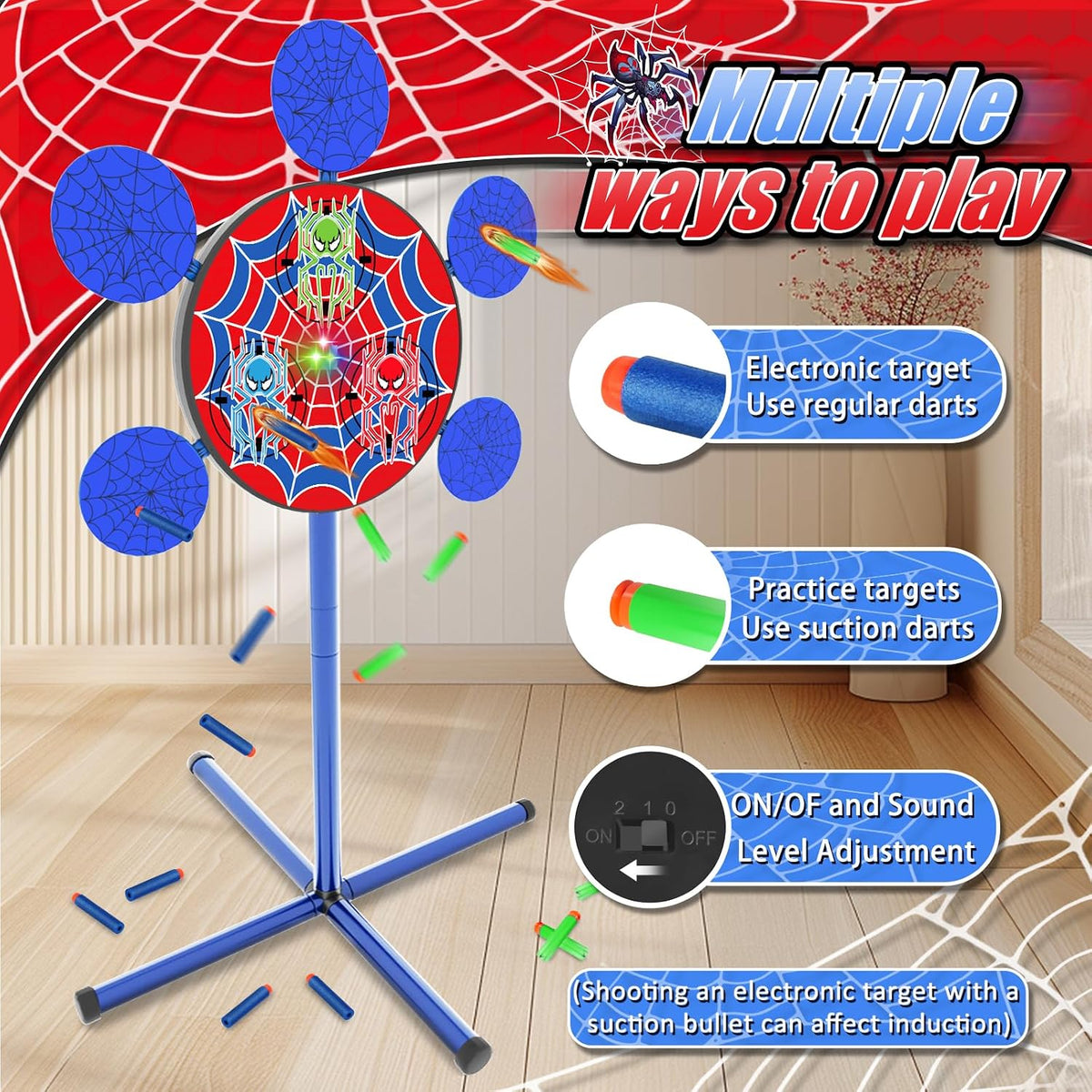 M&LD shooting games toy with electronic targets, lights and soft bullets for kids - view 4