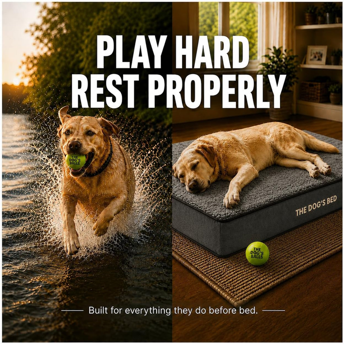 The Dog’s Bed Orthopedic Memory Foam Dog Bed - Grey Plush / Large Beds (6" deep) - image 2