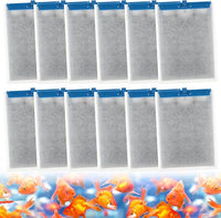MEWTOGO 12Pcs Large Filter Cartridges for Tetra Whisper Bio-Bag L, Aquarium Replacement Filter with Ultra-Activated Carbon for Tetra Whisper IQ20,30,45,60, PF20,30,40,60, 20i,40i ReptoFilter