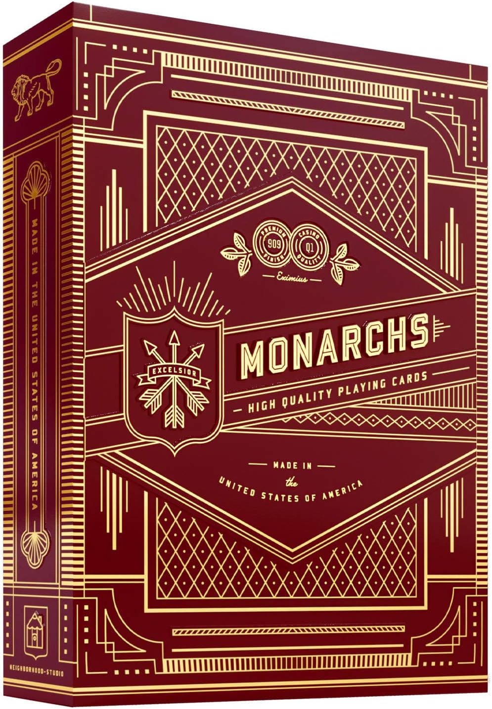 Monarch Playing Cards by theory11 – Fun for Kids & Family - Red