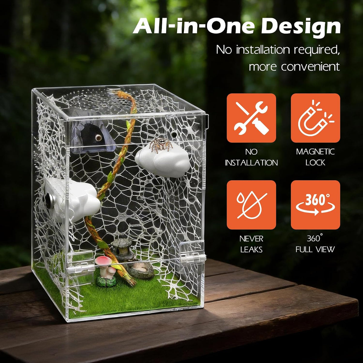 AZV Jumping Spider Enclosure Kit - White / Large - image 3
