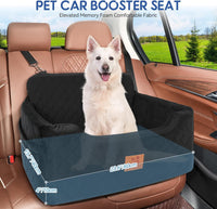 Dog Car Seat for Medium/Large Dog Under 50 lbs or 2 Small Dogs – Essentials for Dogs - Black - image 2