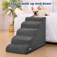 Dog Stairs for Small Dogs & Cats - Grey / 5 - image 4