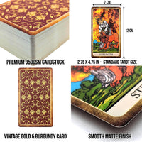 Witchy Cauldron large Rider Waite tarot cards deck with guidebook - view 9