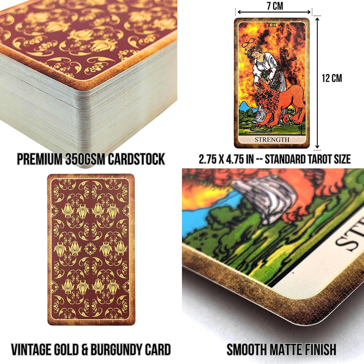 Witchy Cauldron large Rider Waite tarot cards deck with guidebook - view 9