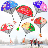 CPSYUB 6 Christmas mini parachute toys with bell keyring accessories - view 5