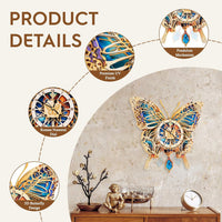 Halloween 3D Puzzles for Adults Halloween Puzzle Clock Adult Craft – Fun for Kids & Family - Butterfly Clock - image 3