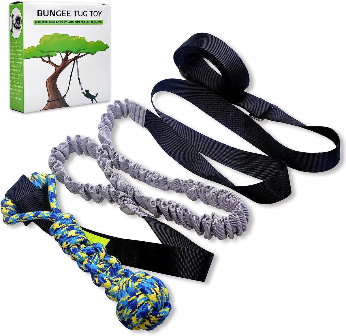 LOOBANI Outdoor Bungee Tug Toy - Blue