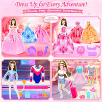 TQRAZ 76 Pcs Doll Car Playset Clothes and Accessories with 11.5 Inch - 258 pcs - image 3