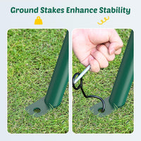 Trekassy 440lbs Swing Sets for Backyard - Green - image 4