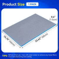 8-Layer Fast-Acting Aquarium Filter Pad - 23.62"x15.75"x0.6" (1 Pack) - image 3
