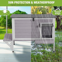 GUTINNEEN Insulated Outdoor Cat House with Triple-Layer Design - Weatherproof Cat Shelter with All-Round Insulated Foam Liner, Elevated Base & Escape Doors for Feral/Stray Cats (Winter-Ready)