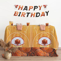 Gatherfun Football Party Decorations Disposable Tablecloth Plastic - basketball - image 3
