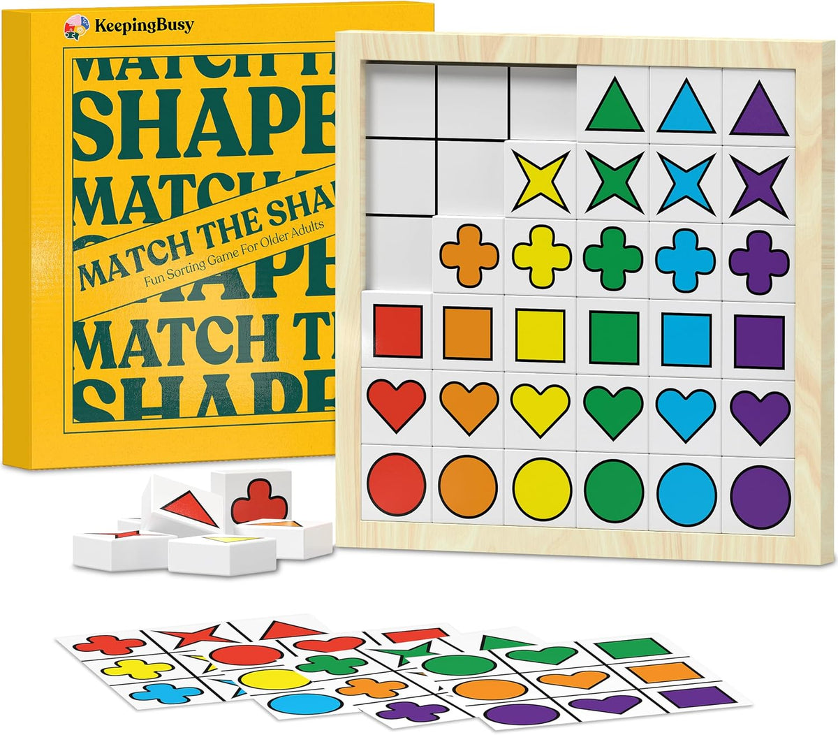 Keeping Busy Tile Matching Dementia Activities for Seniors - Matching Shapes