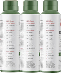 Green Tea + Mint Insect Repellent, 12-Hour Mosquito & Tick Protection, Picaridin-Based, Water-Based, Lightweight, Quick-Drying, Vanishing Scent, DEET Alternative, Face & Body Use, 3 Pack