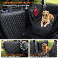 URPOWER Dog Car Seat Cover for Back Seat - All Black / For Model Y 2026-2020 - image 2