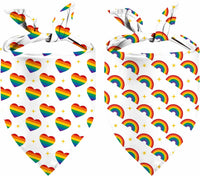 Halloween Dog Bandanas 2 Pack Reversible Triangle Scarf – Essentials for Dogs - Pride