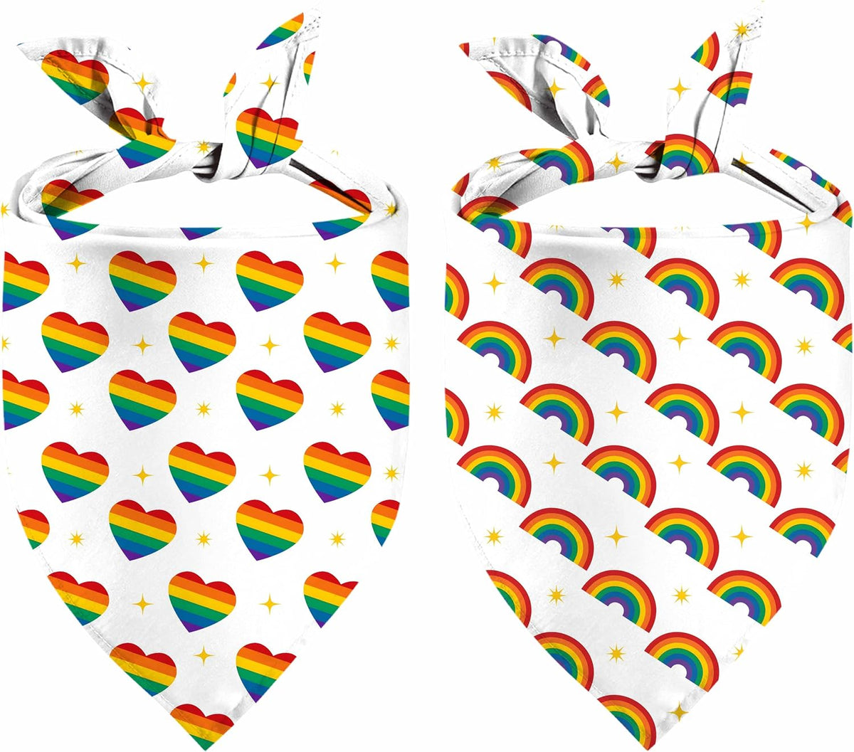 Halloween Dog Bandanas 2 Pack Reversible Triangle Scarf – Essentials for Dogs - Pride
