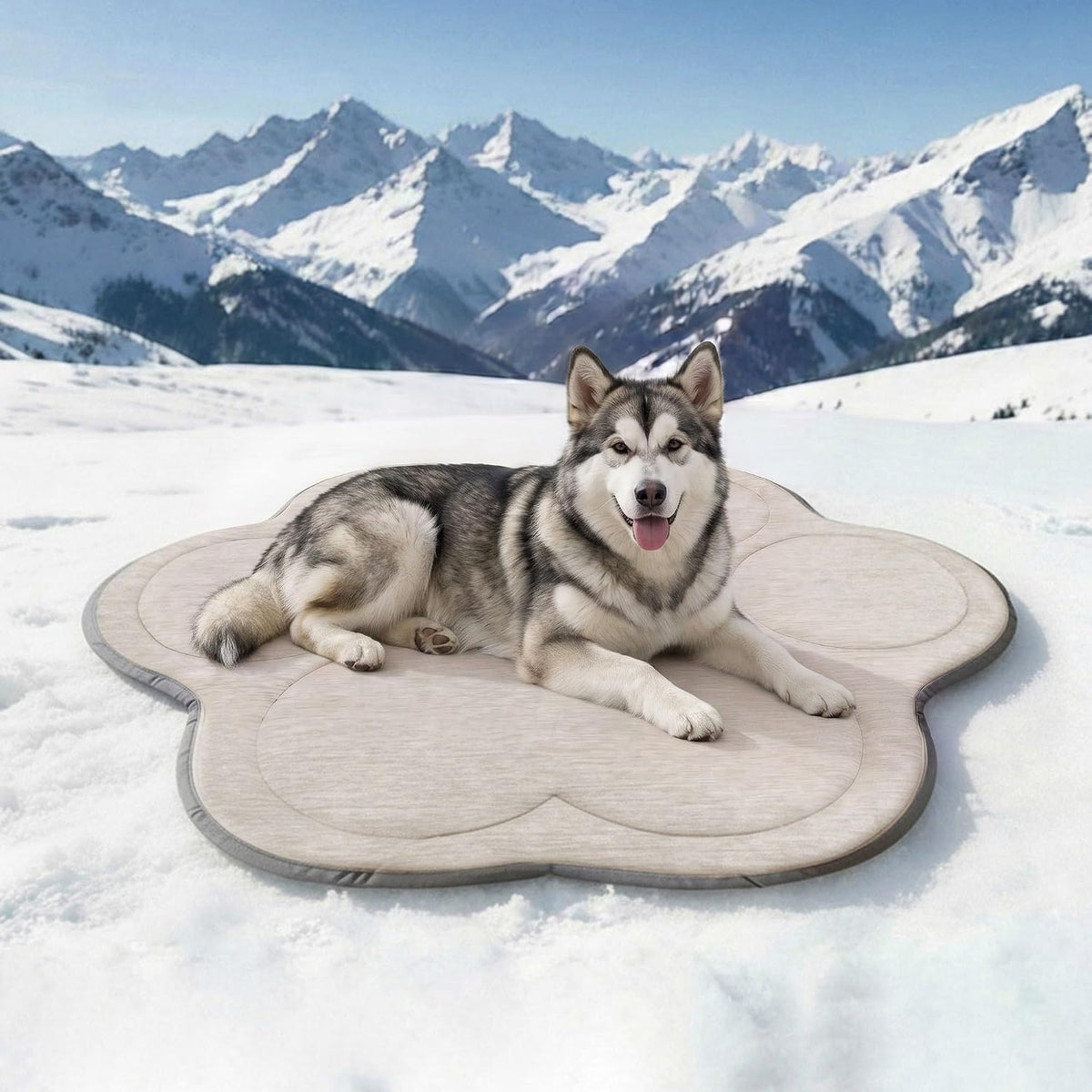 Dog Cooling Mat Self Coolings Foldable Cooling Pad for Dog in Summer - GRAY / X-Large-45"L x 41"W