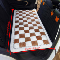 Dog Bed for Car Back Seat - Brown&White / 24.8x54 inch - image 3