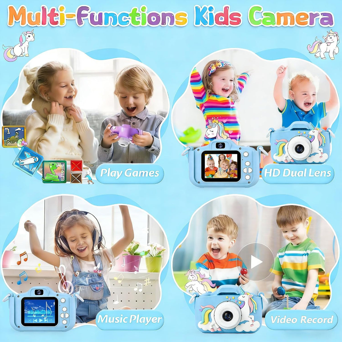 XBENDON kids camera with dual lens, 48MP photos and 1080P video - view 15